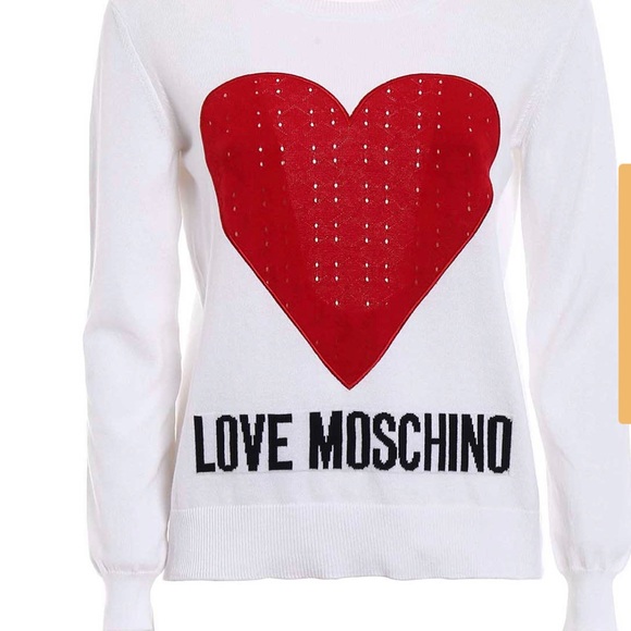 Love Moschino Heart intarsia cotton sweater - Picture 4 of 8